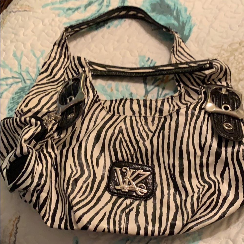 Kathy Van Zeeland zebra purse